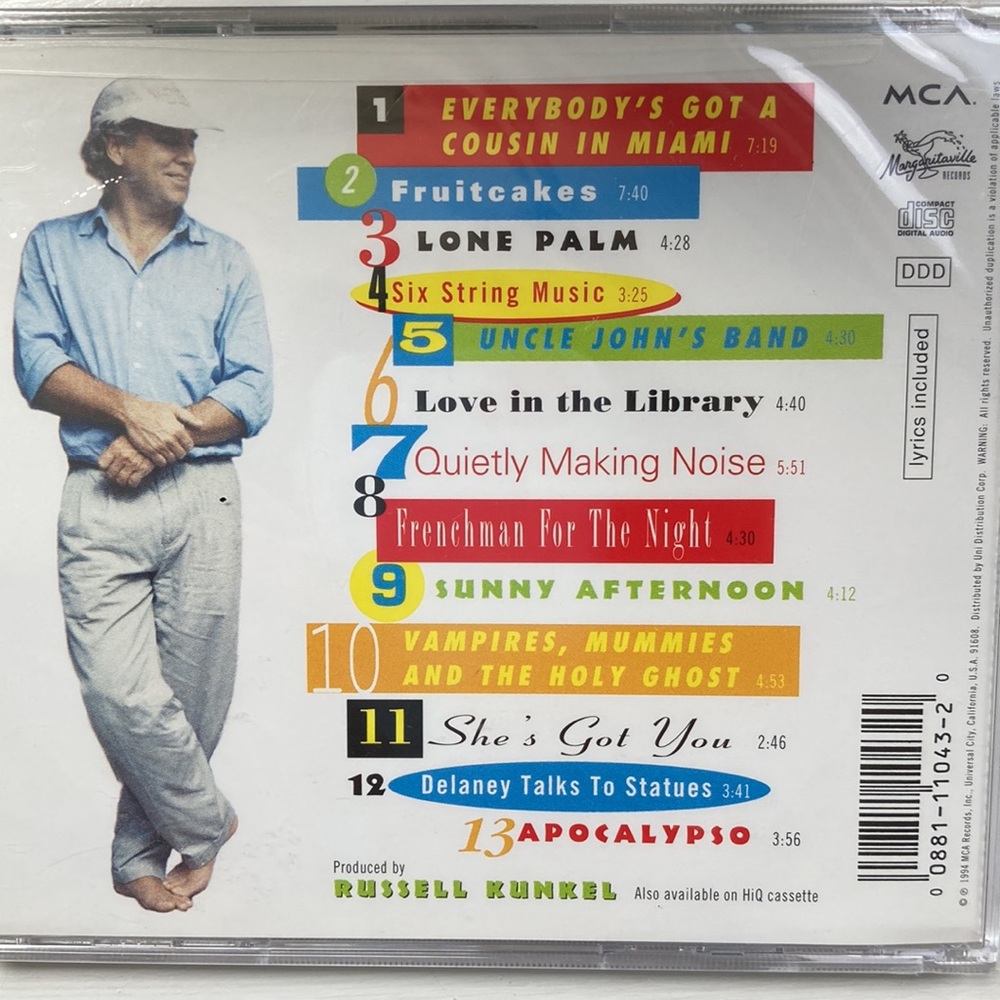 3 Sealed Jimmy Buffett CDs - Fruitcakes, Last Mango in Paris, Banana Wind - Picture 3 of 8